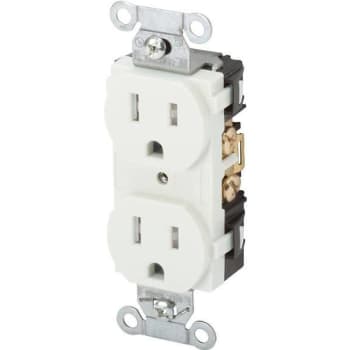 Image for Hubbell 125v 15a Self-Grounding Duplex Straight Blade Receptacle from HD Supply