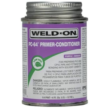 Image for IPS Weld-On 1/4 Pt Pc-64 PVC And Cpvc Primer-Conditioner Low VOC (Purple) from HD Supply