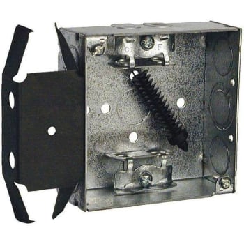 Image for Raco 4 in. 1.5 in. 2-Gang Welded Box 3 x 1/2 in. KO' AC and MC Clamps, MS Bracket Flush from HD Supply