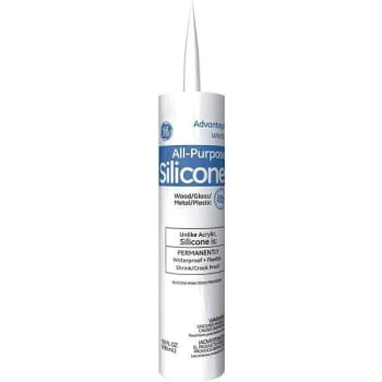Image for Ge 10.1 Oz. White Advantage Silicone Sealant from HD Supply