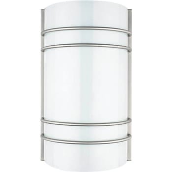 Image for Sunset Lighting Bright Satin Nickel Indoor Led Quarter Wall Sconce from HD Supply