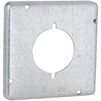 Raco 4-11/16 In. W Exposed Work Square Cover For Sgl 2.141 In.dia. 30-50a Round Receptacle