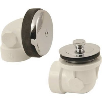 Proplus Lift-And-Turn Waste And Overflow Kit (Brushed Nickel)