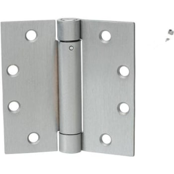 Image for Everbilt 4-1/2 in. Satin Chrome Square Adjustable Spring Door Hinge from HD Supply