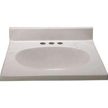 Premier 37 in. x 19 in. Custom Vanity Top Sink (Solid White)