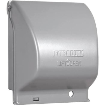 Image for Taymac  3.5 In. Deep 2-Gang Lockable Aluminum Weatherproof Outlet Cover W/ Ufast 55-In-1 Configuration from HD Supply