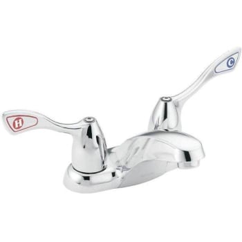 Image for Moen 4 In. Centerset 2-Handle High-Arc Bathroom Faucet (Chrome) from HD Supply