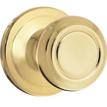 Image for Kwikset Cameron Passage Hall/closet Door Knob (Polished Brass) from HD Supply
