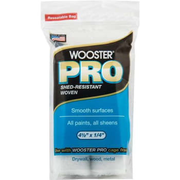 Image for Wooster 4-1/2 In. X 1/4 In. High-Density PRO Woven Fabric Mini Roller Covers from HD Supply