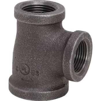 Image for ProPlus 1 In. X 1/2 In. X 1/2 In. Black Malleable Tee from HD Supply