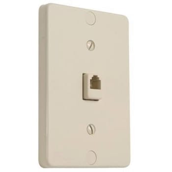 Image for Leviton 1-Gang Coaxial Wall Plate (Ivory) from HD Supply