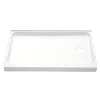 Image for Sterling Ensemble 60 in. x 30 in. Single Threshold Shower Base w/ Right-Hand Drain (White) from HD Supply