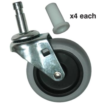 Image for Rubbermaid® Commercial 3in Swivel Stem Caster Kit With Insert from HD Supply