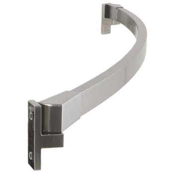 Image for Preferred Bath One-Piece Curved 60" Rectangle Bar Shower Rod Brushed Nickel from HD Supply