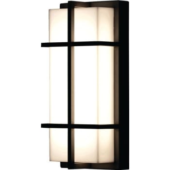Seasons® 5.5 in 26 Watts Outdoor LED Flush-Mount Wall Light (Black)