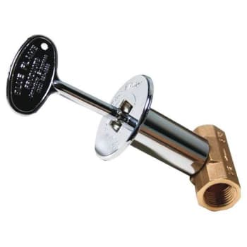 Image for Blue Flame Gas Valve Kit W/ Floor Plate And Key (Polished Chrome) from HD Supply