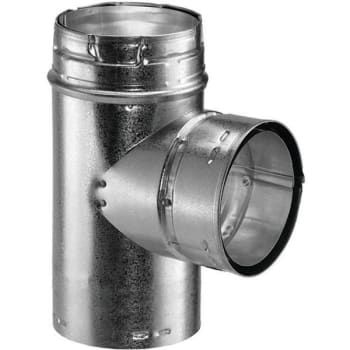 Duravent 4 in. Type-B Gas Vent Tee (For Chimney Pipe)
