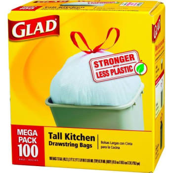 Glad 13 Gal. Tall Kitchen Drawstring Trash Bags (400-Pack)