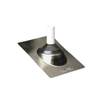 Ips Water-Tite 12 In. X 16 In. Steel Roof Flashing W/ 4 In. Dia. Vent Pipe And Elastomer Collar