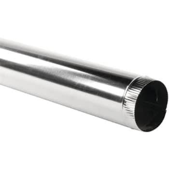 Master Flow 6 In. X 2 Ft. Round Metal Duct Pipe