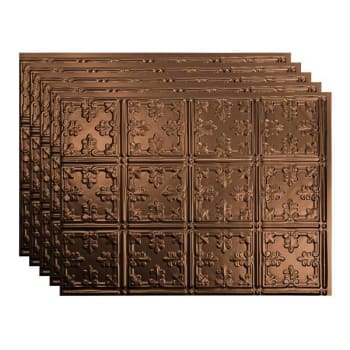 Image for Fasade 18x24 Traditional #10 Backsplash Panel, Oil Rubbed Bronze, Package Of 5 from HD Supply