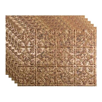 Image for Fasade 18x24 Traditional #1 Backsplash Panel, Cracked Copper, Package Of 5 from HD Supply