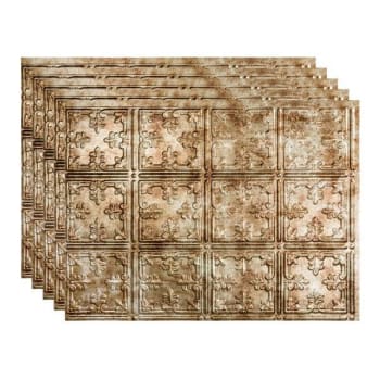 Image for Fasade 18x24 Traditional #10 Backsplash Panel, Bermuda Bronze, Package Of 5 from HD Supply