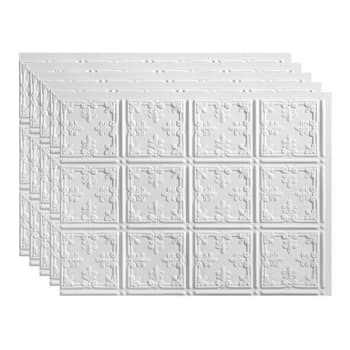 Image for Fasade 18x24 Traditional #10 Backsplash Panel, Gloss White, Package Of 5 from HD Supply