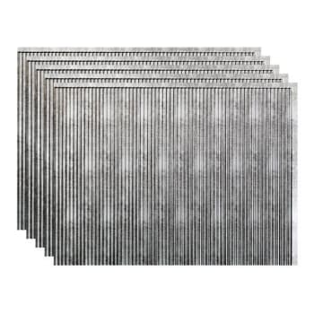 Image for Fasade 18x24 Rib Backsplash Panel, Crosshatch Silver, Package Of 5 from HD Supply