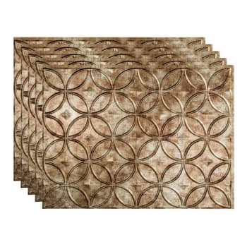 Image for Fasade 18x24 Rings Backsplash Panel, Bermuda Bronze, Package Of 5 from HD Supply