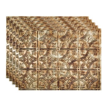 Image for Fasade 18x24 Traditional #1 Backsplash Panel, Bermuda Bronze, Package Of 5 from HD Supply