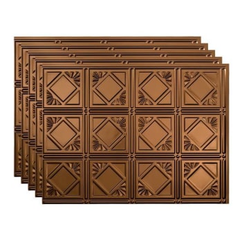 Image for Fasade 18x24 Traditional #4 Backsplash Panel, Oil Rubbed Bronze, Package Of 5 from HD Supply