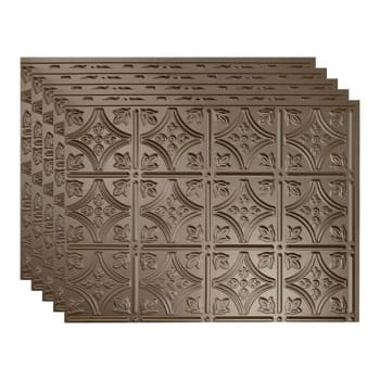Image for Fasade 18x24 Traditional #1 Backsplash Panel, Argent Bronze, Package Of 5 from HD Supply