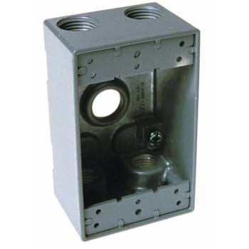 Image for Bell N3r Aluminum 1-Gang WP Electrical Box with 5 Outlets at 0.75 in. W from HD Supply