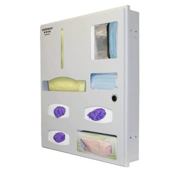 Bowman Dispensers Semi-Reces Protective Wear Organizer Quartz Bge Powder Coated
