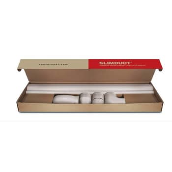 Image for Rectorseal Slimduct 3-3/4" Wall Duct Kit - White from HD Supply