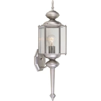 Designers Fountain Exeter 7 x 24 in. 1-Light Outdoor Lantern (Pewter)
