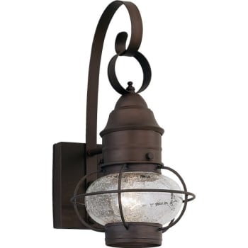 Image for Designers Fountain Nantucket 10 x 18.25 in. 1-Light Outdoor Lantern (Rustique) from HD Supply