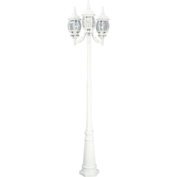 Image for Designers Fountain Riviera Post Lantern Lighting Post Cap (White) from HD Supply