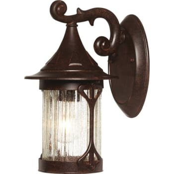 Image for Designers Fountain Canyon 7 x 12.5 in. 1-Light Outdoor Lantern (Chestnut) from HD Supply
