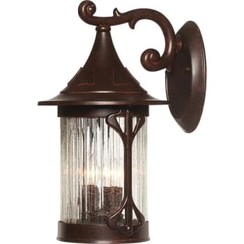Image for Designers Fountain Canyon 9 x 16 in. 3-Light Outdoor Lantern (Chestnut) from HD Supply