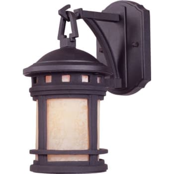 Designers Fountain Sedona 5.5 x 10.75 in. 1-Light Outdoor Lantern (Amber) (Oil-Rubbed Bronze)