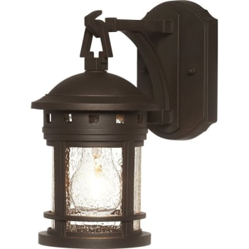 Image for Designers Fountain Sedona 5.5 x 10.75 in. 1-Light Outdoor Lantern (Seedy) (Oil-Rubbed Bronze) from HD Supply