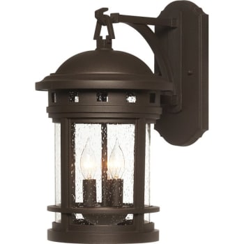 Image for Designers Fountain Sedona 9 x 16 in. 2-Light Outdoor Lantern (Oil-Rubbed Bronze) from HD Supply
