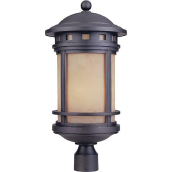 Image for Designers Fountain Sedona Amber Oil-Rubbed Bronze Incandescent Post Lantern 23" from HD Supply