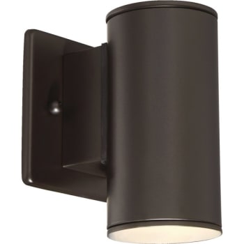 Designers Fountain Barrow 3 x 6 in Outdoor LED Wall Lantern (Oil-Rubbed Bronze)