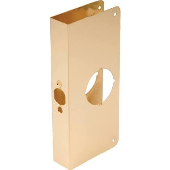 Image for Don-Jo 1-3/8 In. X 4 In. X 9 In. Door Reinforcer (Polished Brass) from HD Supply