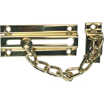 Image for Ives Chain Door Guard (Polished Brass) from HD Supply