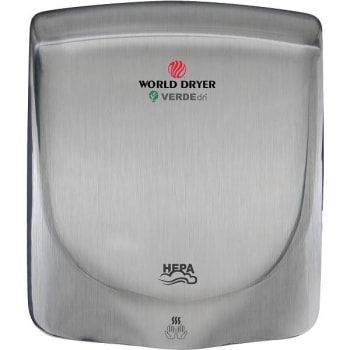 Image for World Dryer Brushed Stainless Steel Electric Hand Dryer from HD Supply