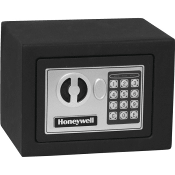 Honeywell Small Steel Digital Security Safe Black .17 Cu Ft